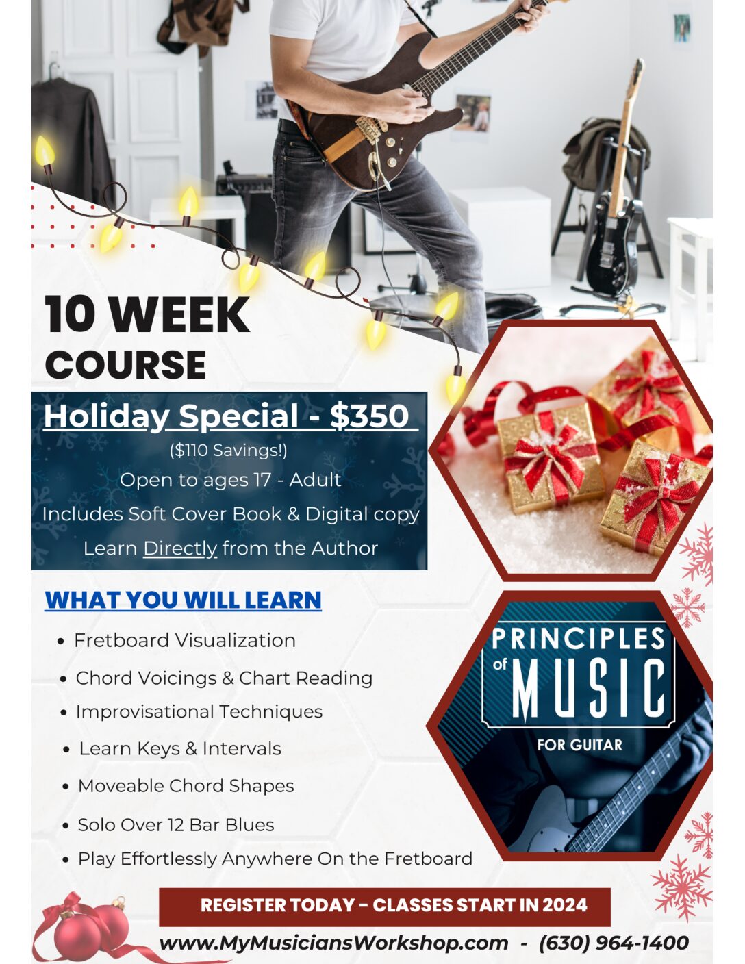 Principles of Music for Guitar Masterclass – Special Holiday Deal